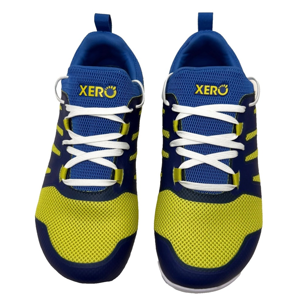 Xero Shoes Mens 8 Forza Runner Blue/Yellow Hiking Trail Running Outdoor Eur 41